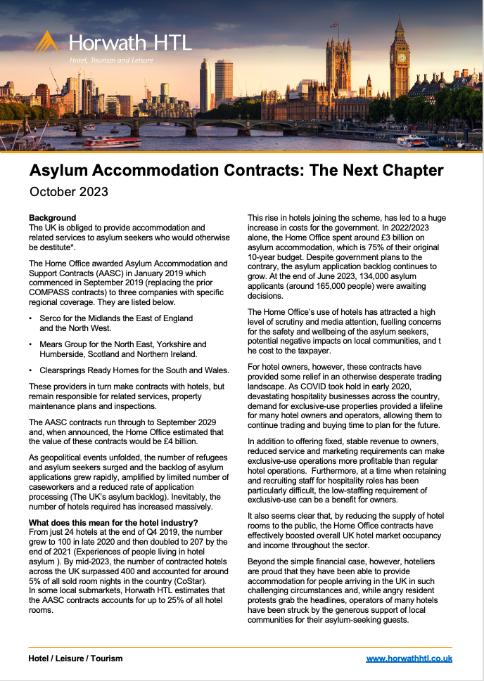 Asylum Accommodation Contracts: The Next Chapter