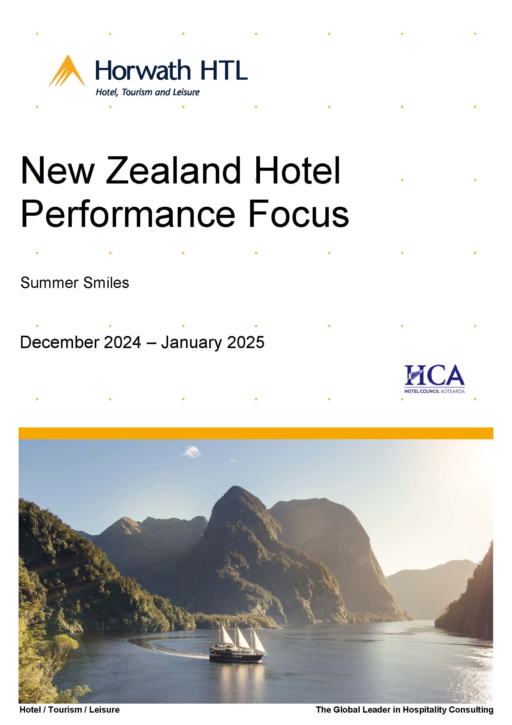 New Zealand Hotel Performance Focus, December 2024 – January 2025