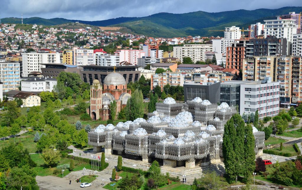 A view of Pristina, Kosovo