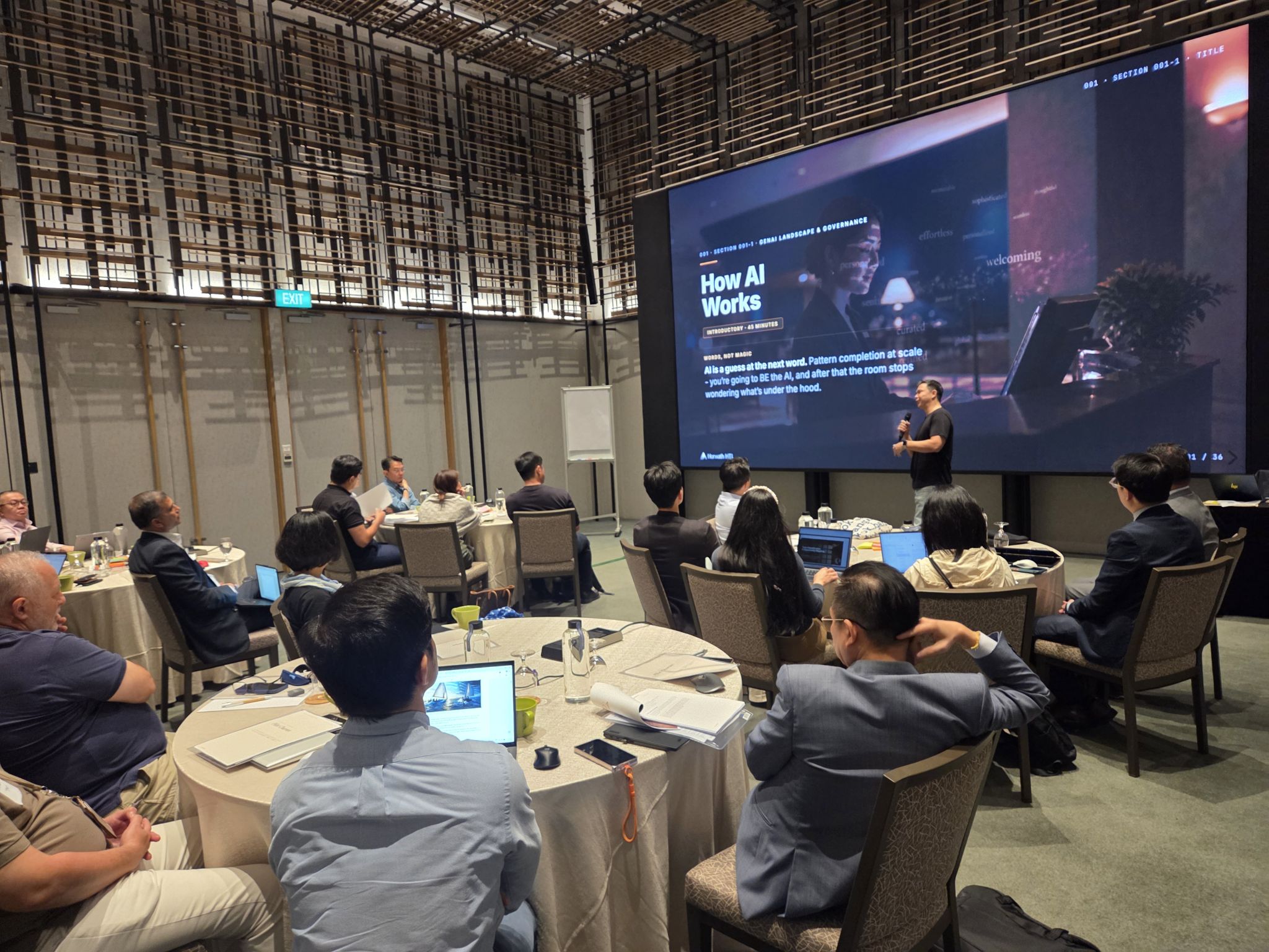 Participants at the inaugural Horwath HTL Tech Edit LAB: Generative AI for Hospitality Leaders workshop