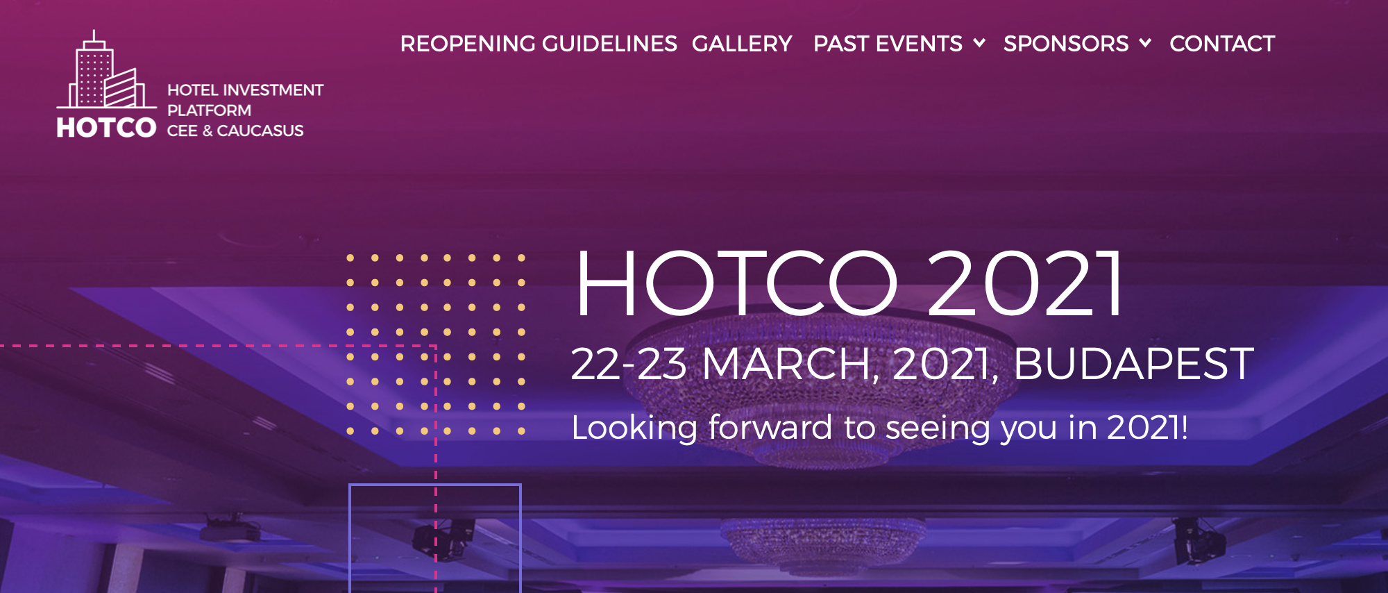 HOTCO announces dates for live meeting in 2021