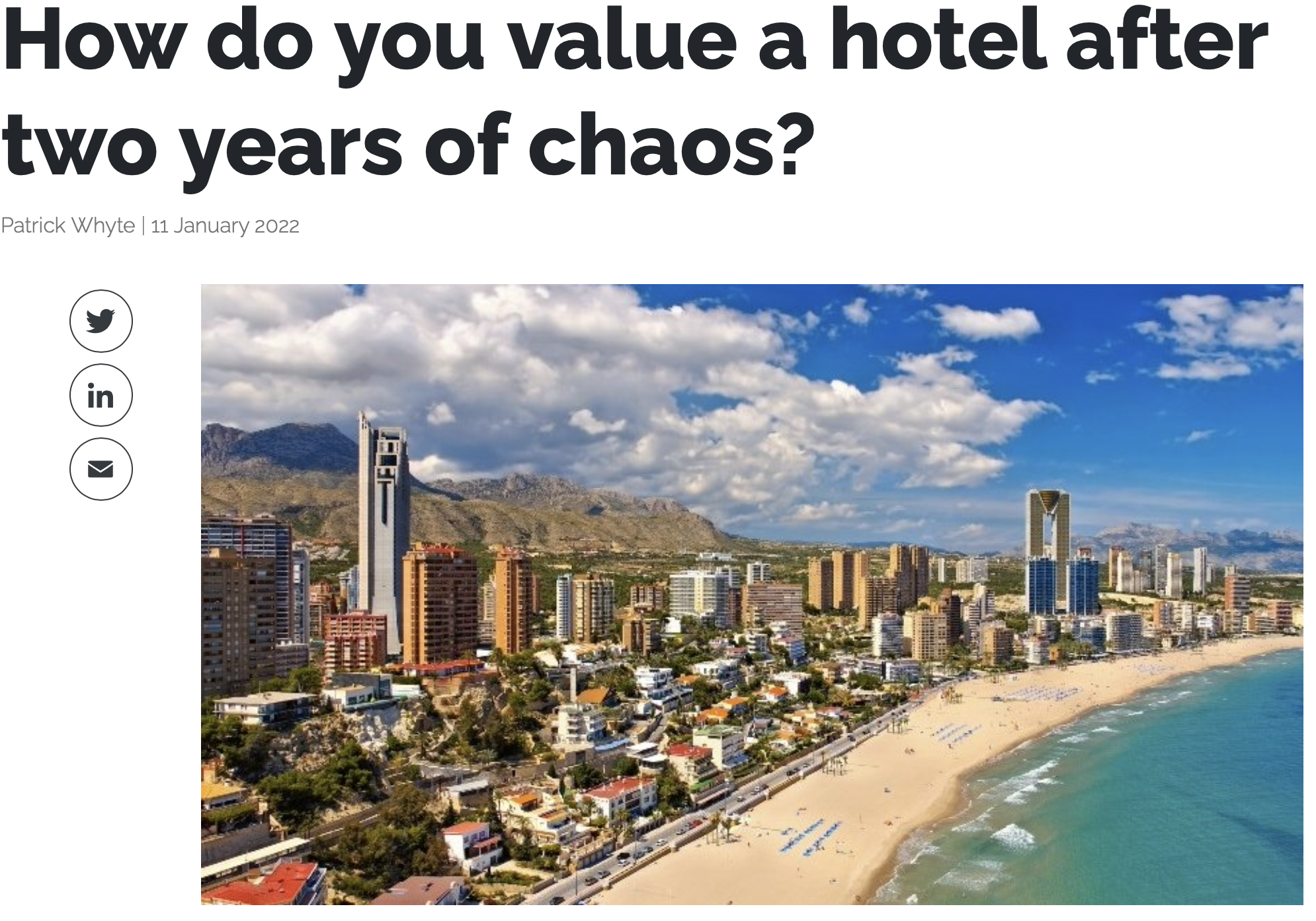 Hospitality Insights: How do you value a hotel after two years of chaos?